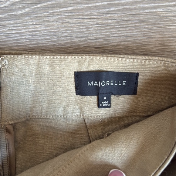 Majorelle Ameera linen blend Pant in taupe green - Picture 8 of 13